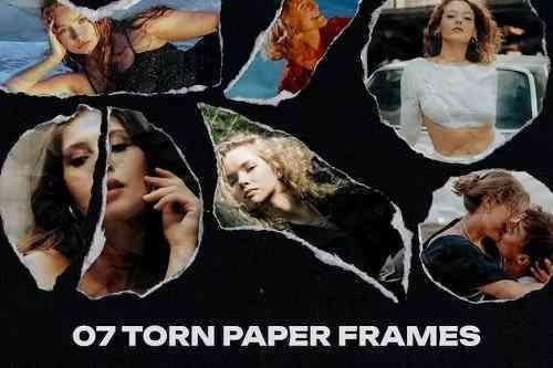 Torn Paper Frames