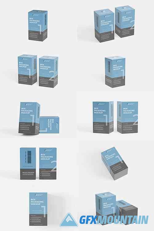 Package Box Mockup - Rectangle