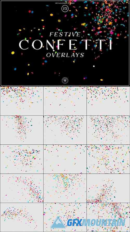 Festive Confetti Overlays