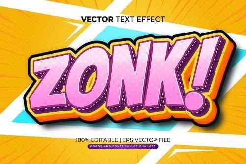 Zonk Comic Editable Text Effect