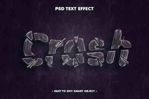 Crash Editable Psd Text Effect