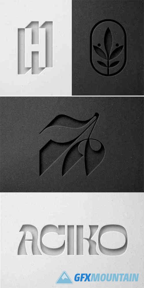 Paper Cut Out Text & Logo Effect