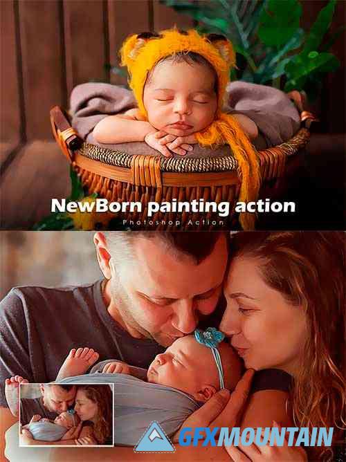 NewBorn Painting Action