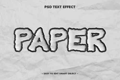 Paper Cut Editable Text Effect