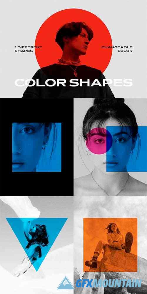 Color Geometry Shapes Photo Effect