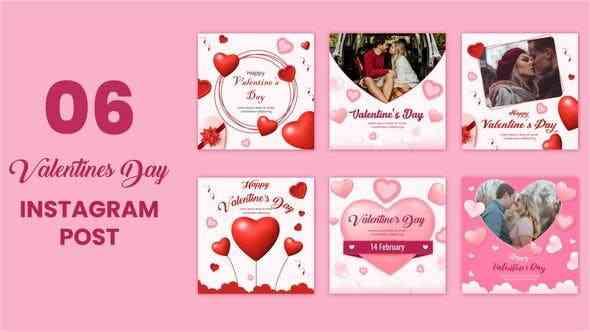 Valentine Day Social Media Post Pack 