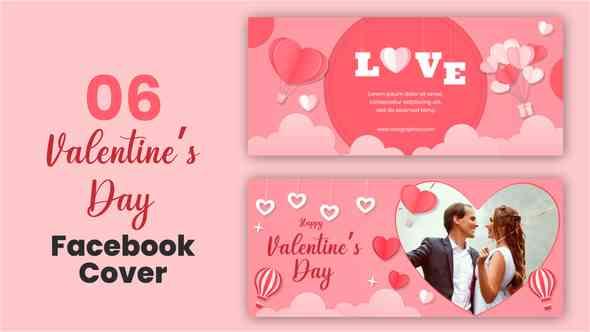 Valentine Day Facebook Cover Pack
