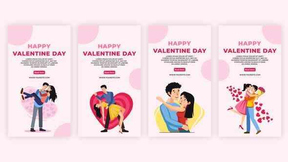 Romantic Valentine Day Celebration Instagram Story Pack