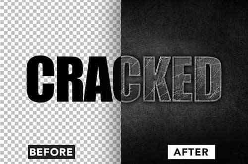 Cracked Text Effect