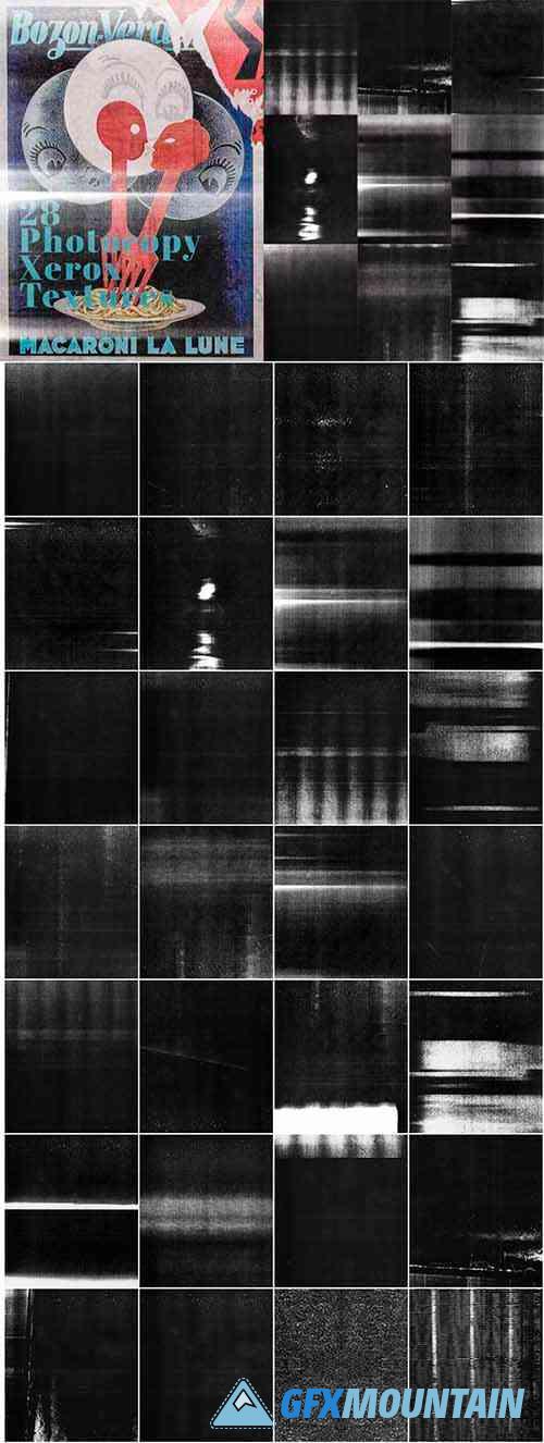 Scanned Photocopy Xerox Texture Overlays