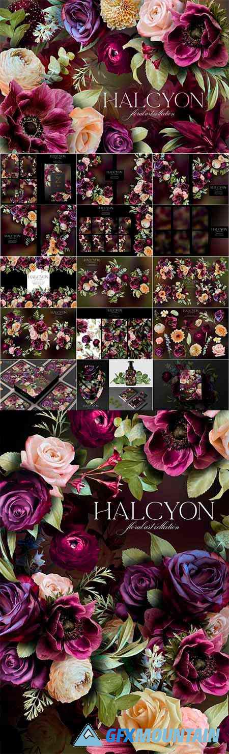 Halcyon Floral Art Collection