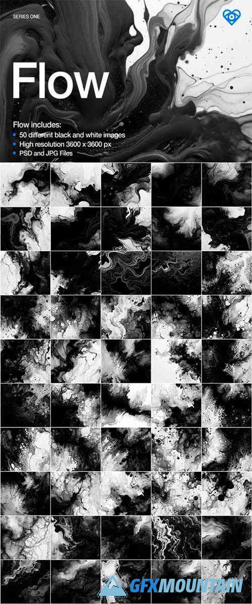Flow - 50 Black & White Textures