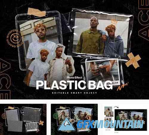 Plastic Bag Overlay Photo Effect Template