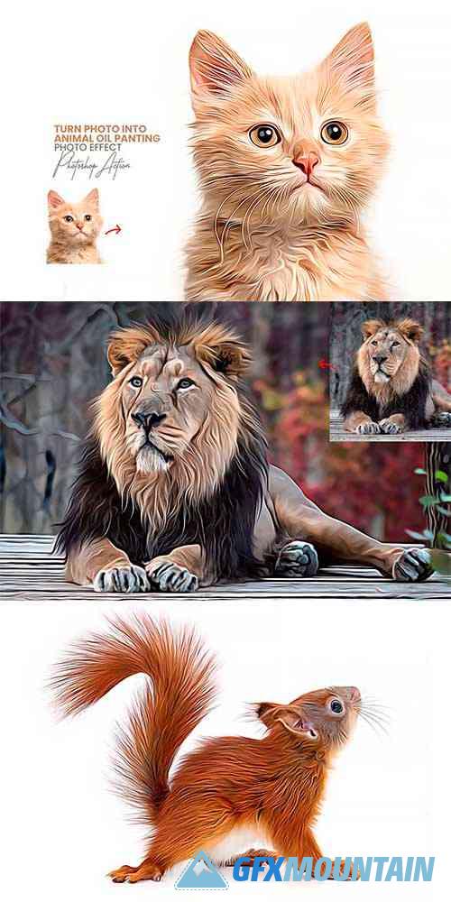 Turn Photo into Animal Oil Panting