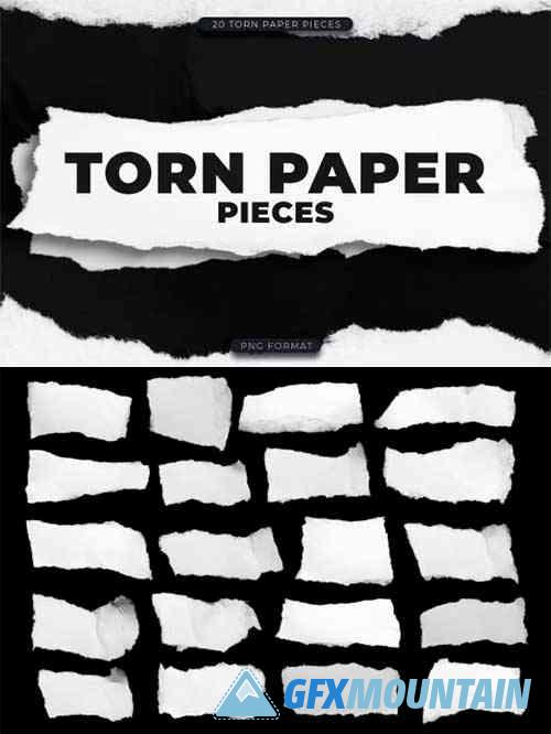 Torn Paper Pieces