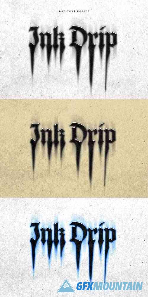 Ink Drip Text Effect