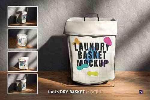 Laundry Basket Mockup