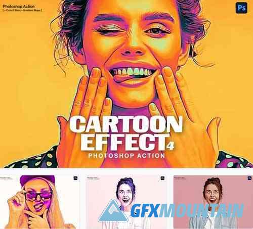 Cartoon Effect 4 Photoshop Action