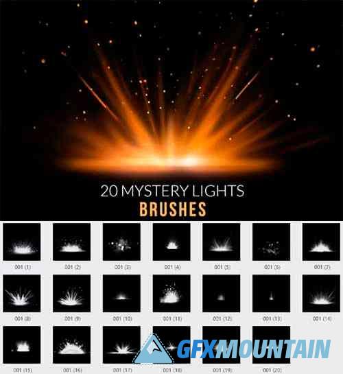 Mystery light photoshop digital brushes