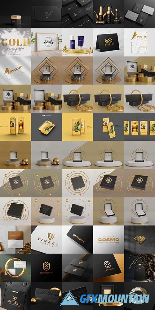 Golden Premium Mockup Collections
