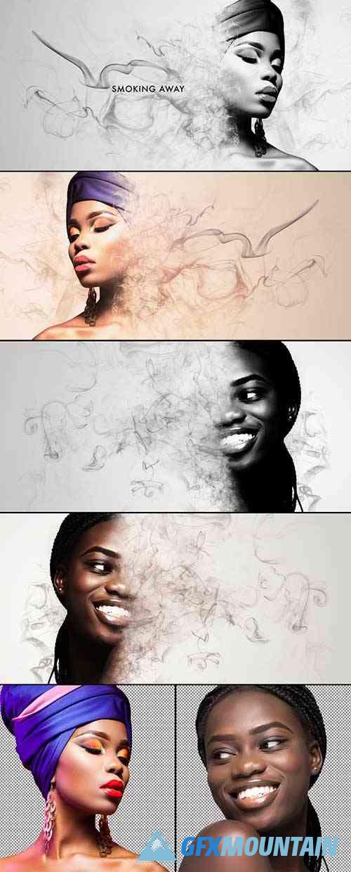 Smoke dispersion Portrait Effect