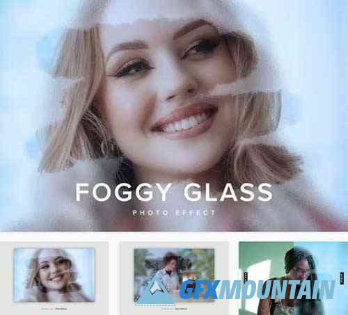 Foggy Glass PSD Photo Effect