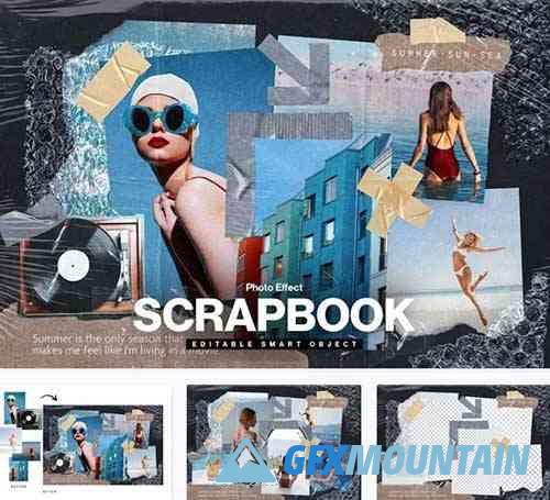 Scrapbook Photo Collage Template