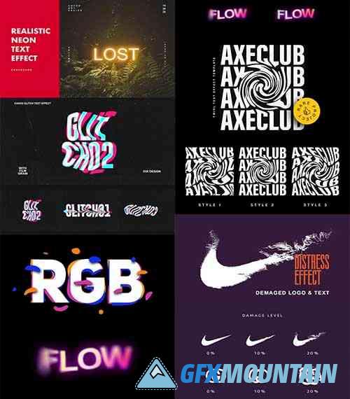 Realistic Editable Text Effects Collection