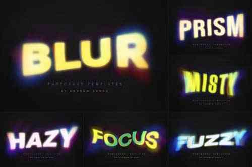 Gradient Blurred Text Effect