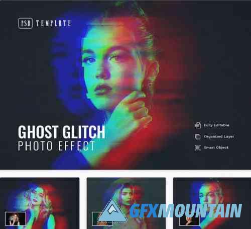 Ghost Glitch Photo Effect