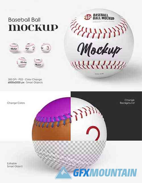 Baseball Ball Mockup Set