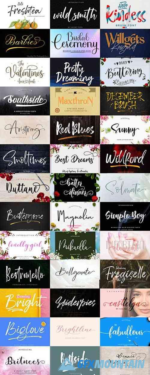 All Love Fonts Collections Bundle