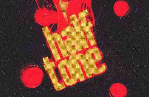 Halftone Text Effect