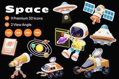 Space 3D Icon