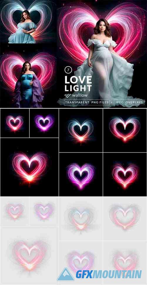 Valentine Heart Photoshop Overlay