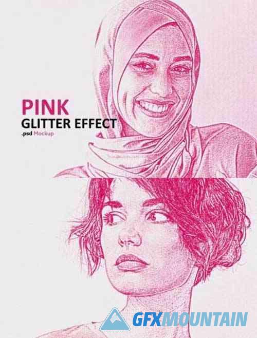 Pink Glitter Effect