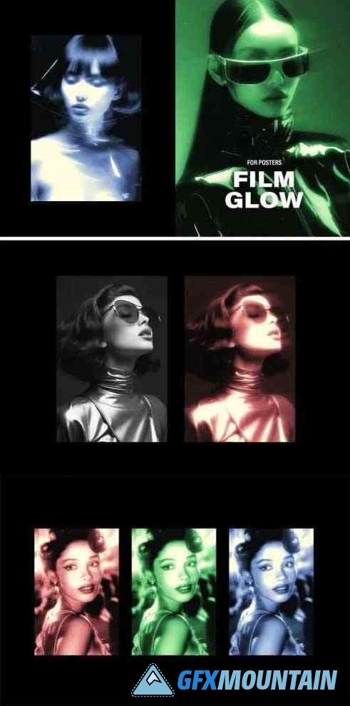 Film Glow Photo Effect for Posters