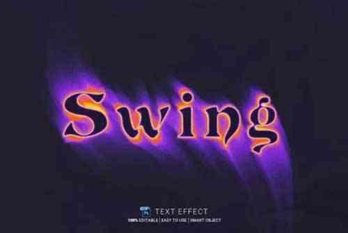 Swing Editable Text Effect