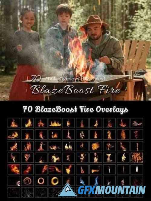 BlazeBoost Fire Photoshop Overlay