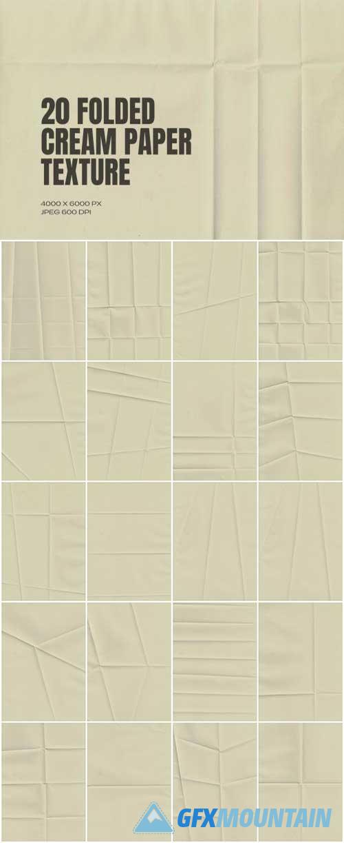 Folded Cream Paper Texture