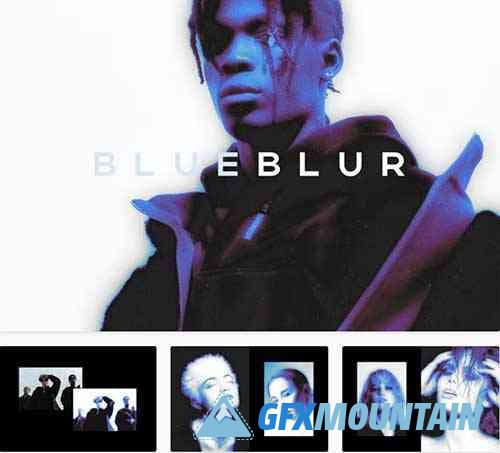 Blue Blur Photo Effect