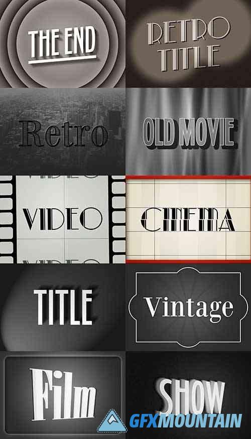 Old Movie Text Effect