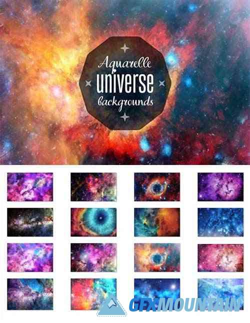 Aquarelle Space HD Backgrounds