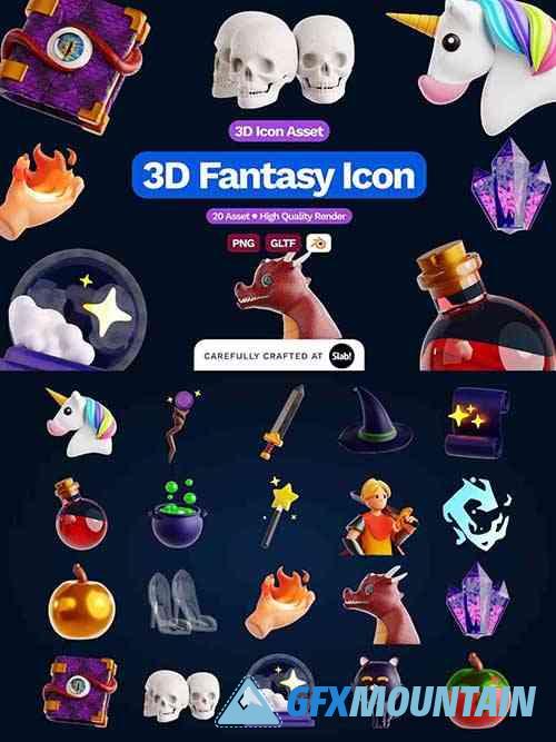 3D Fantasy Icon