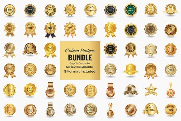 Golden Luxury Badges Collections