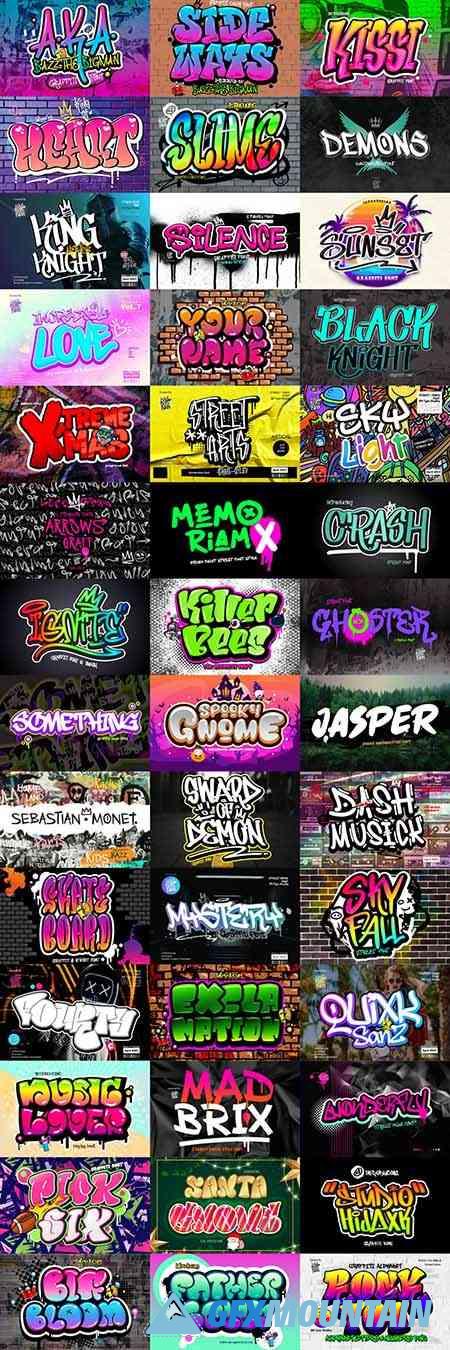 The Graffiti Font Bundles