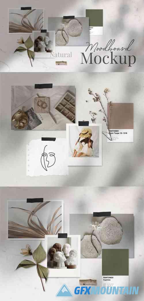 Natural Moodboard Mockup Templates