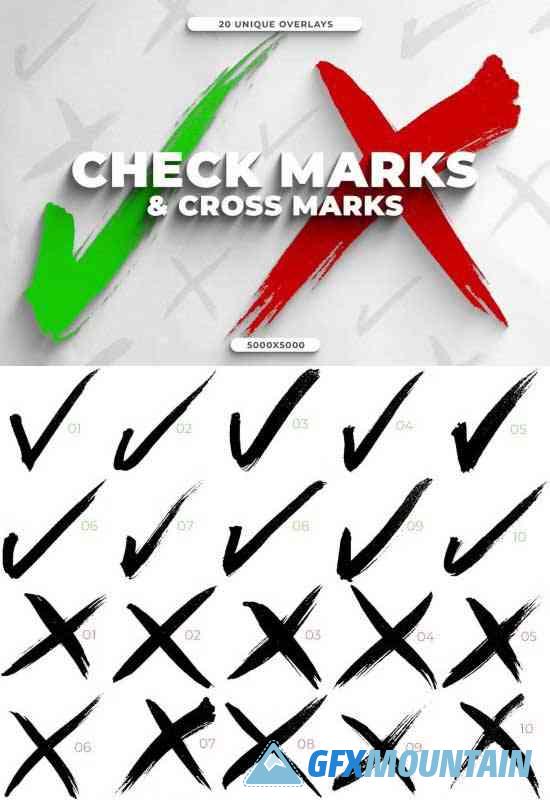 Check Mark & Cross Mark Overlays