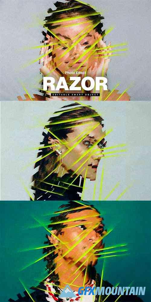 Razor Abstract Photo Effect Template