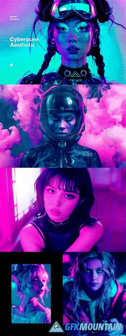 Cyberpunk Film Photo Effect